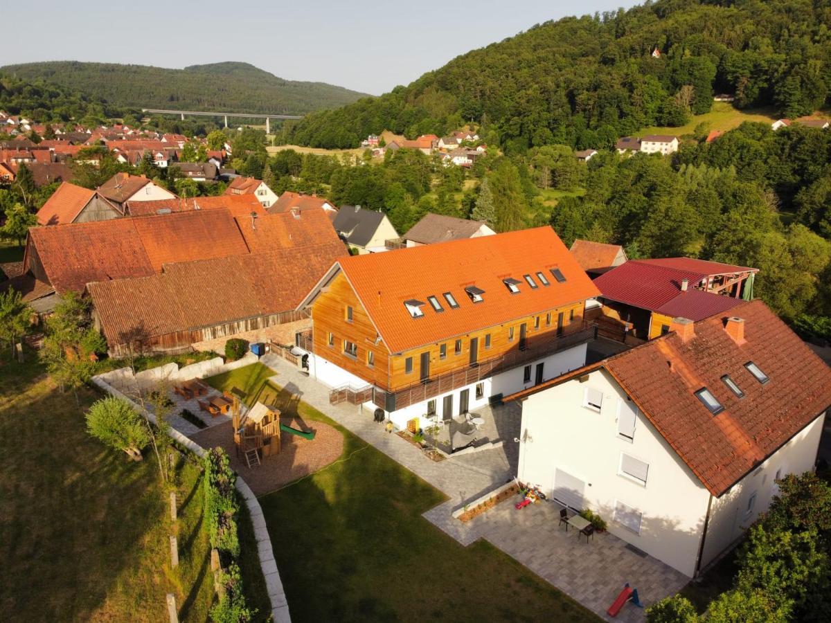 Belzesaltescheune Ferienwohnung Rhoen Riedenberg  Exterior foto